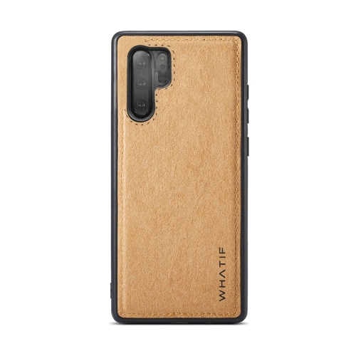 

For Galaxy Note 10+ WHATIF Kraft Paper TPU + PC Full Coverage Protective Case(Brown)