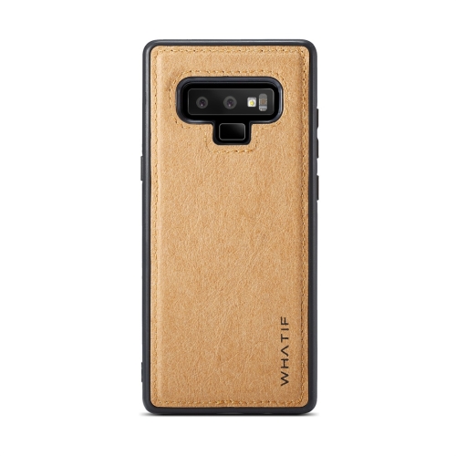 

For Galaxy Note 9 WHATIF Kraft Paper TPU + PC Full Coverage Protective Case(Brown)