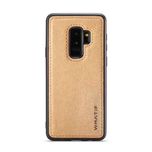 

For Galaxy S9+ WHATIF Kraft Paper TPU + PC Full Coverage Protective Case(Brown)