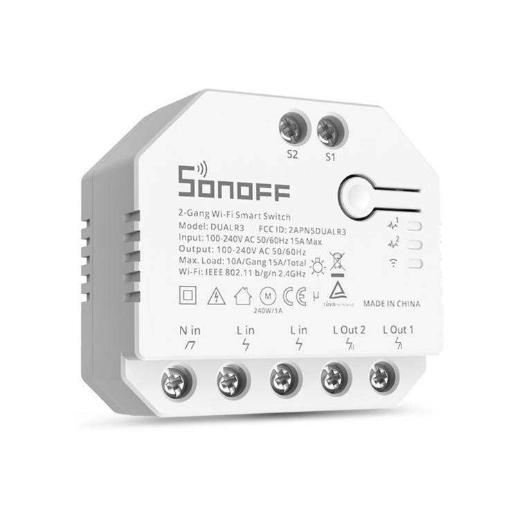 

Sonoff DUALR3 Dual Ways Control WiFi Smart Switch Module