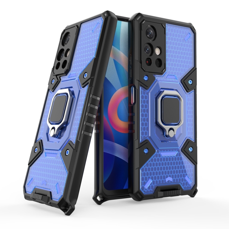 

For Xiaomi Redmi Note 11 5G Space PC + TPU Phone Case with Ring Holder(Blue)