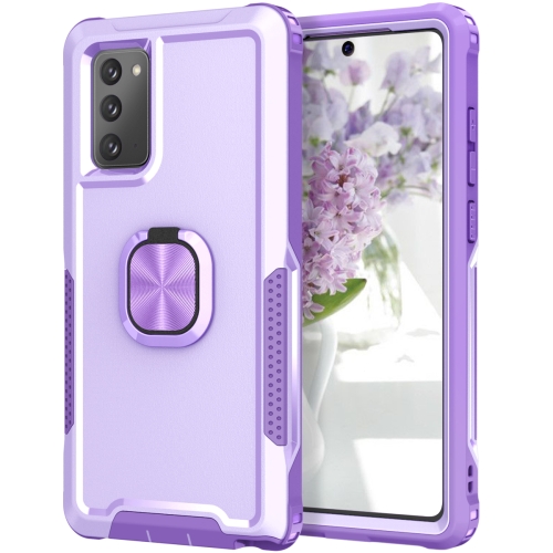 

For Samsung Galaxy Note20 3 in 1 PC + TPU Phone Case with Ring Holder(Purple)