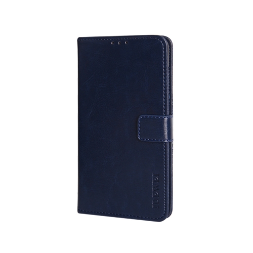 

For Vivo Y53S 4G idewei Crazy Horse Texture Leather Phone Case(Dark Blue)