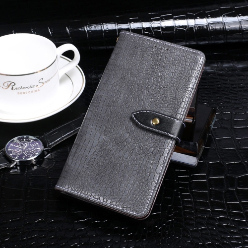 

For vivo Y53S 4G idewei Crocodile Texture Horizontal Flip Phone Leather Phone Case(Grey)