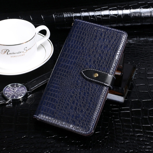 

For vivo Y71T idewei Crocodile Texture Horizontal Flip Phone Leather Phone Case(Dark Blue)