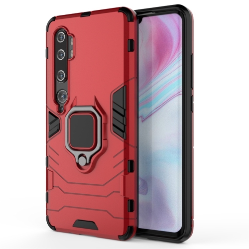 

For Xiaomi Mi CC9 Pro & Note 10 Shockproof PC + TPU Protective Case with Magnetic Ring Holder(Red)