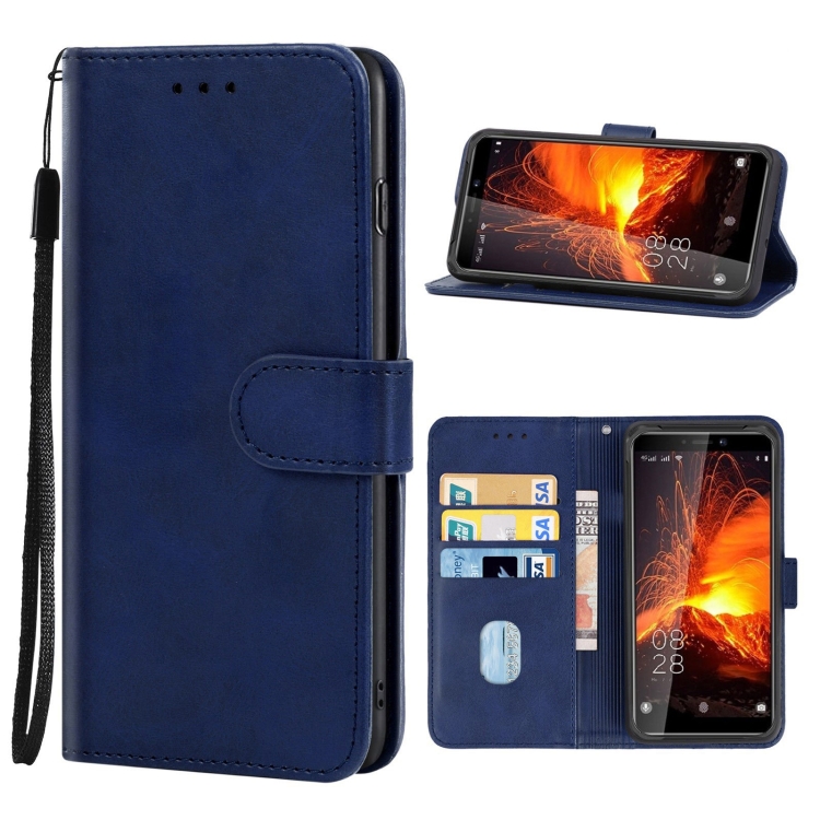 

Leather Phone Case For Oukitel WP5 / WP5 Pro(Blue)