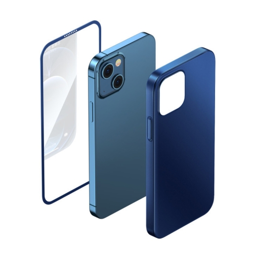 

JOYROOM JR-BP927 360 Degrees Full Coverage Phone Case + Screen Protector For iPhone 13(Blue)