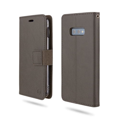 

For Galaxy S10e ROAR Shockproof PU + TPU Horizontal Flip Leather Case with Holder & Card Slots(Grey)
