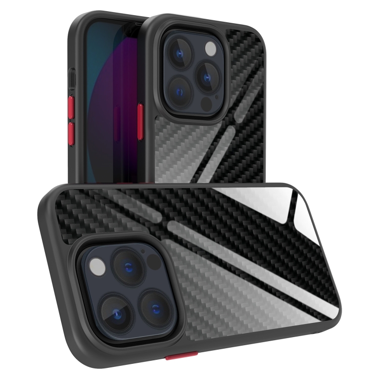 

Real Carbon Fiber MagSafe Magnetic Phone Case For iPhone 13 Pro(Black)
