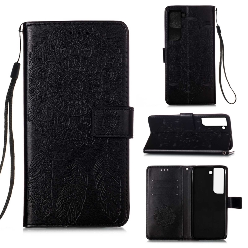 

For Samsung Galaxy S22+ 5G Dream Catcher Printing Horizontal Flip Leather Phone Case(Black)