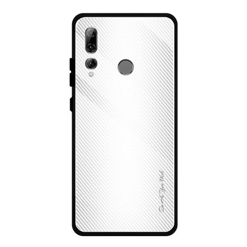 

For Huawei Enjoy 9s / Honor 10i / 20i / 20 Lite / P Smart Plus 2019 / Maimang 8 Texture Gradient Glass Protective Case(White)