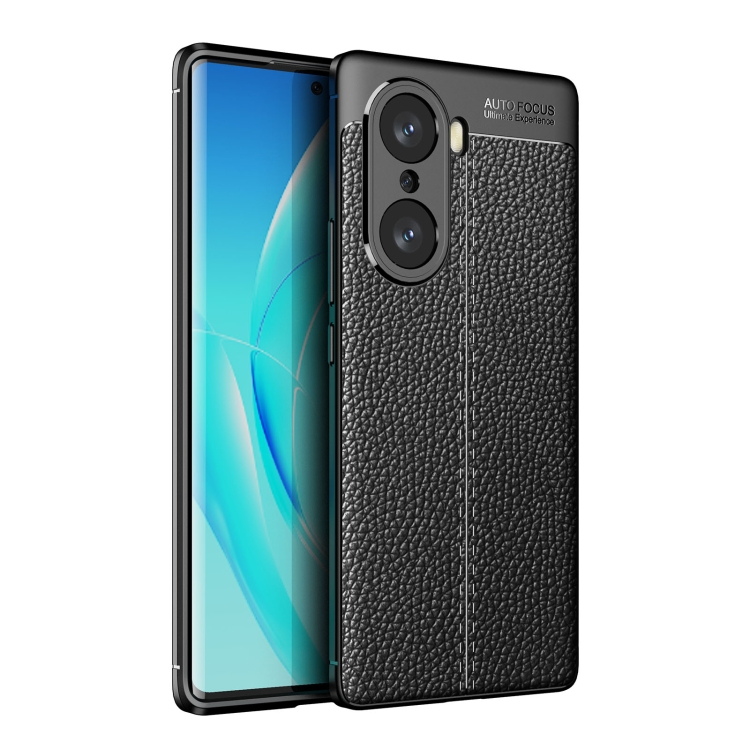 

For Honor 60 Pro Litchi Texture TPU Shockproof Phone Case(Black)