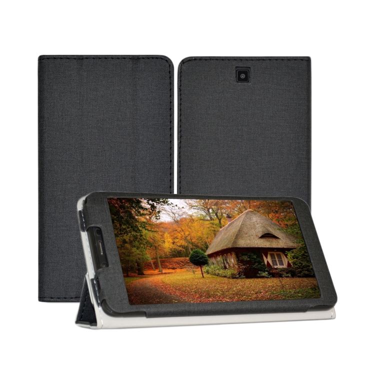 

Anti-slip Texture Horizontal Flip Leather Case for Cube IPlay 7T, with Holder(Black)