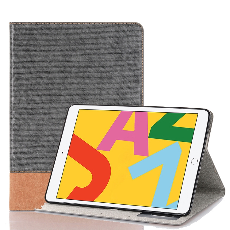 

For iPad 10.2 / 10.5 Cross Texture Horizontal Flip PU Leather Case with Holder & Card Slots & Wallet(Grey)