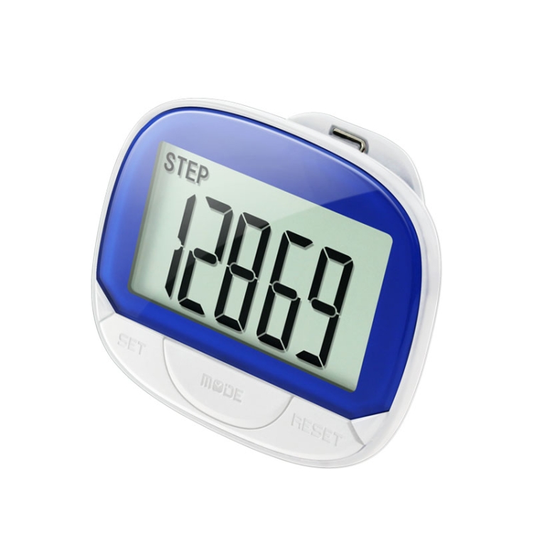 

CR864 Multi-function LCD Large Screen 2D Pedometer with Back Buckle(White)