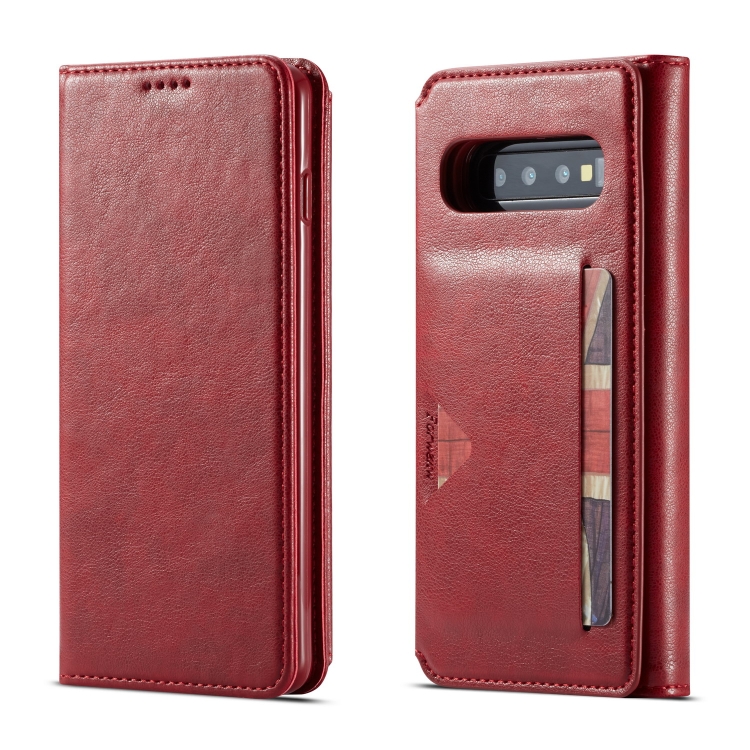 

For Galaxy S10 Forwenw Multi-card Series Horizontal Flip PU Leather Case with Holder & Card Slots & Wallet(Red)