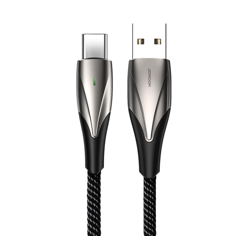 

JOYROOM S-1030G2 G2 Series USB to USB-C / Type-C Smart Power-off Data Cable, Cable Length: 1m(Black)