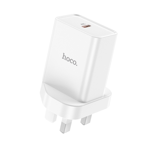 

hoco NK6 Single Port USB-C / Type-C PD20W Charger, UK Plug(White)