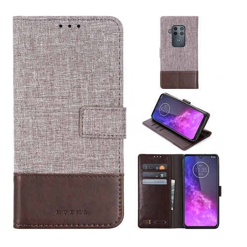 

For Motorola Moto One Pro MUMXA MX102 Horizontal Flip Canvas Stitching Leather Case with Holder & Card Slots & Wallet(Brown)
