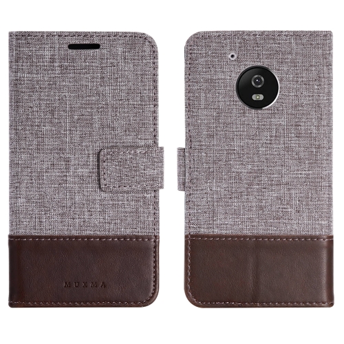 

For Motorola Moto G5 MUMXA MX102 Horizontal Flip Canvas Stitching Leather Case with Holder & Card Slots & Wallet(Brown)