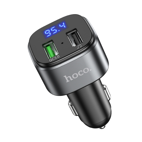 

hoco E67 Fighter QC3.0 Car Bluetooth FM Transmitter(Black)