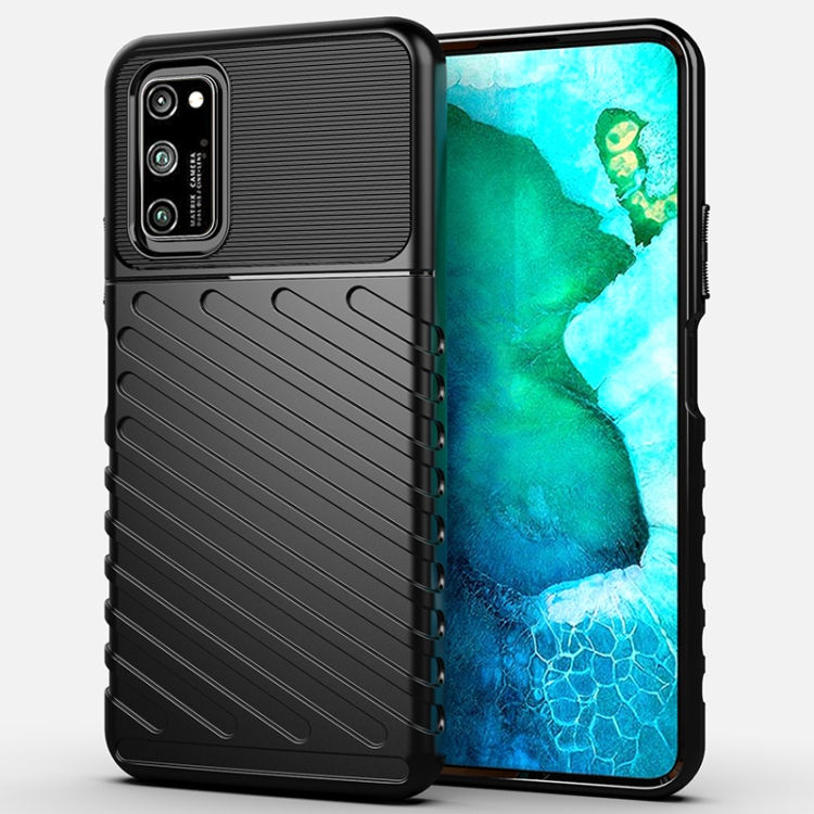 

For Huawei Honor V30 Thunderbolt Shockproof TPU Soft Case(Black)