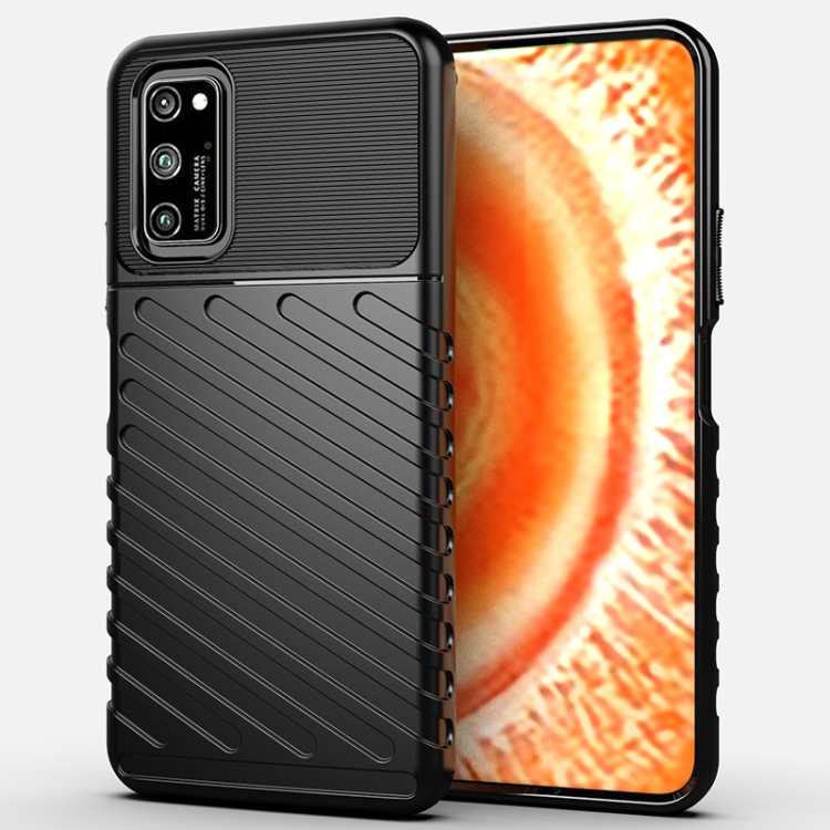 

For Huawei Honor V30 Pro Thunderbolt Shockproof TPU Soft Case(Black)