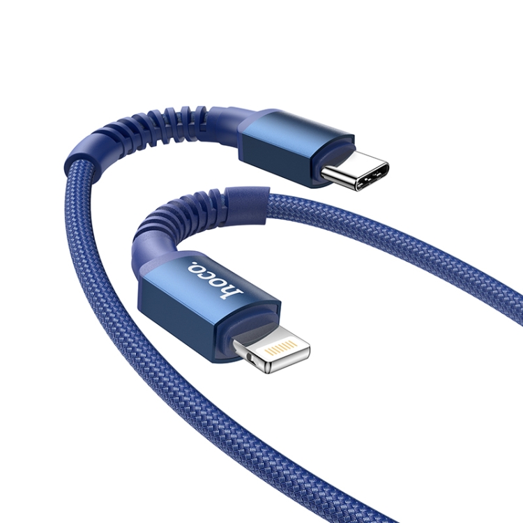 

hoco X71 Especial PD 20W 3A USB-C / Type-C to 8 Pin Charging Data Cable(Blue)