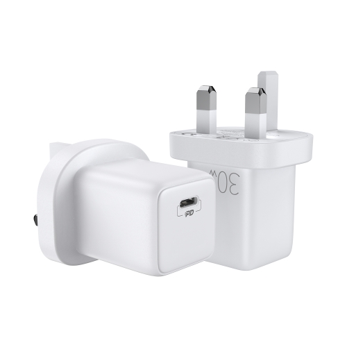 

JOYROOM L-P301 PD 30W USB-C / Type-C Mini Intelligent Fast Charger, UK Plug(White)