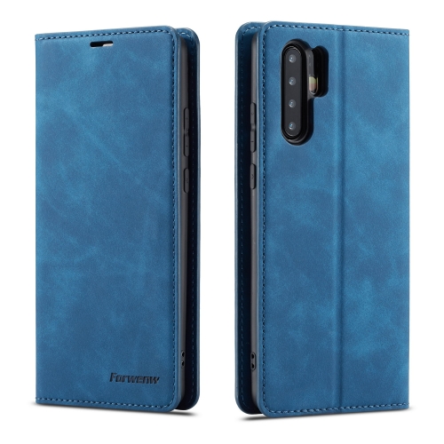 

For Huawei P30 Pro Forwenw Dream Series Oil Edge Strong Magnetism Horizontal Flip Leather Case with Holder & Card Slots & Wallet & Photo Frame(Blue)