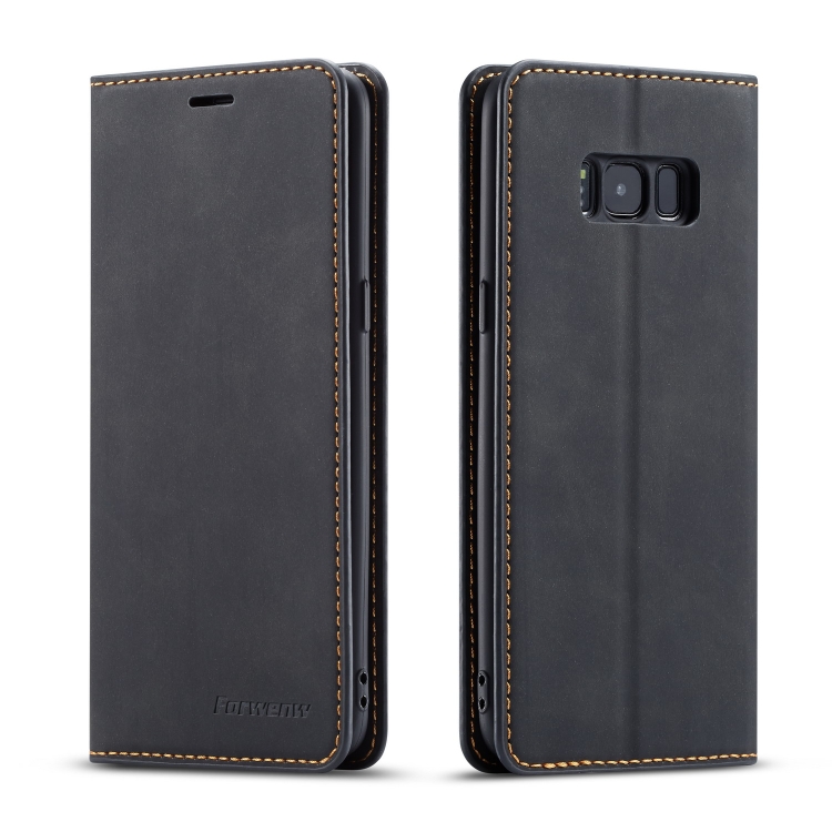 

For Galaxy S8 Forwenw Dream Series Oil Edge Strong Magnetism Horizontal Flip Leather Case with Holder & Card Slots & Wallet & Photo Frame(Black)