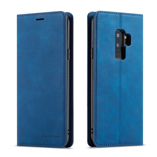 

For Galaxy S9 Forwenw Dream Series Oil Edge Strong Magnetism Horizontal Flip Leather Case with Holder & Card Slots & Wallet & Photo Frame(Blue)