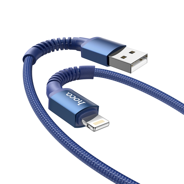 

hoco X71 Especial 2.4A USB to 8 Pin Charging Data Cable(Blue)