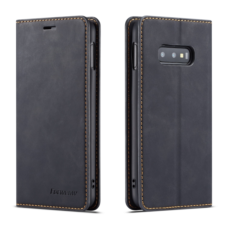 

For Galaxy S10e Forwenw Dream Series Oil Edge Strong Magnetism Horizontal Flip Leather Case with Holder & Card Slots & Wallet & Photo Frame(Black)