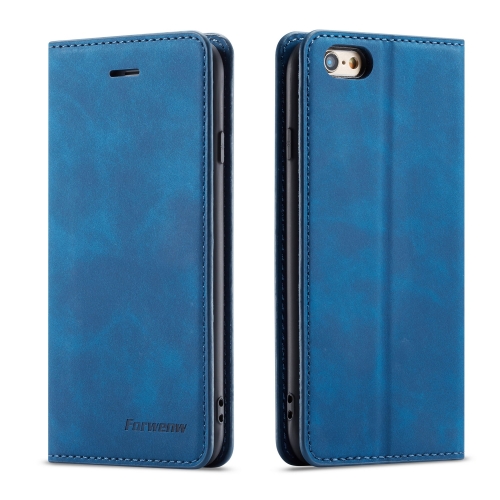 

For iPhone 6s / 6 Forwenw Dream Series Oil Edge Strong Magnetism Horizontal Flip Leather Case with Holder & Card Slots & Wallet & Photo Frame(Blue)