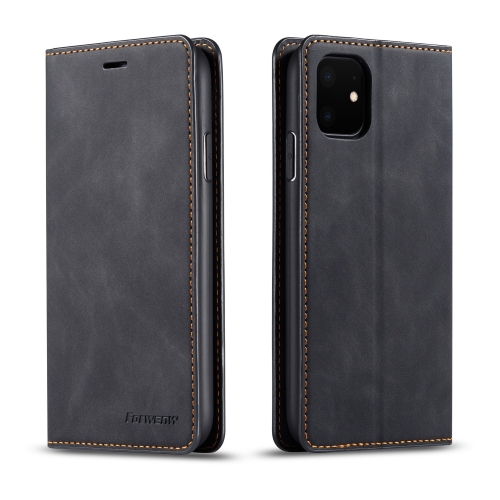 

For iPhone 11 Forwenw Dream Series Oil Edge Strong Magnetism Horizontal Flip Leather Case with Holder & Card Slots & Wallet & Photo Frame(Black)