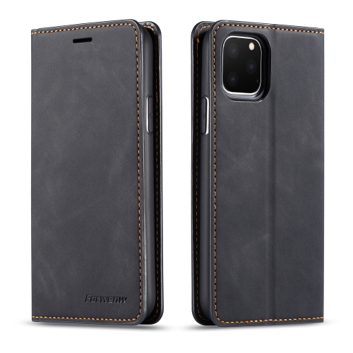 

For iPhone 11 Pro Forwenw Dream Series Oil Edge Strong Magnetism Horizontal Flip Leather Case with Holder & Card Slots & Wallet & Photo Frame(Black)