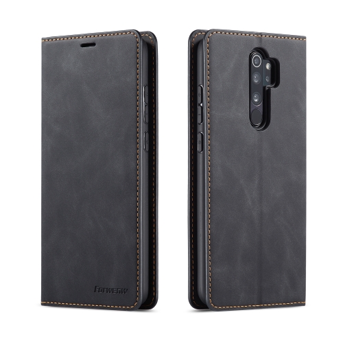 

For Xiaomi Redmi Note 8 Pro Forwenw Dream Series Oil Edge Strong Magnetism Horizontal Flip Leather Case with Holder & Card Slots & Wallet & Photo Frame(Black)