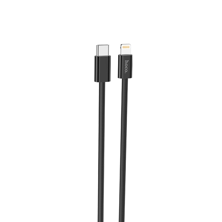 

hoco X68 8 Pin PD True Color Charging Data Cable, Length: 1m(Black)