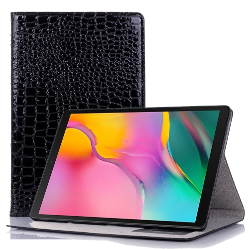 

For Samsung Galaxy Tab A7 T500 Crocodile Texture Leather Tablet Case(Black)