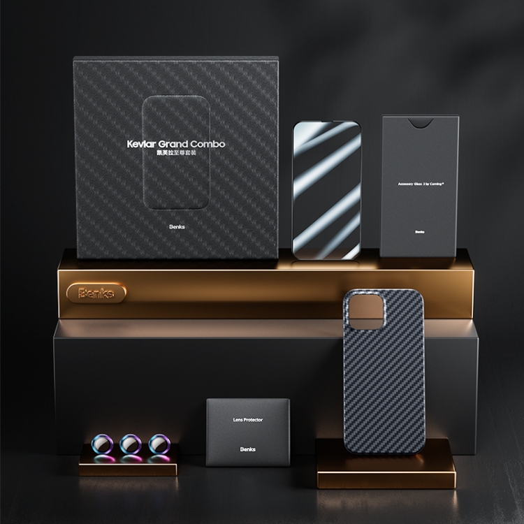 

Benks Magsafe Magnetic Phone Case + Tempered Glass Film + Gift Box Set For iPhone 13(Black)