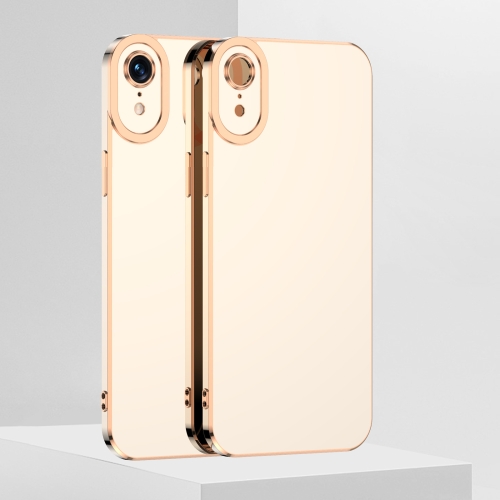 

6D Electroplated TPU Phone Case For iPhone XR(White)