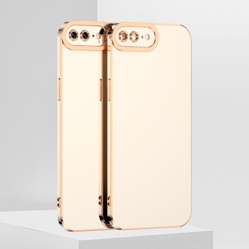 

6D Electroplated TPU Phone Case For iPhone SE 2020 / 7 / 8(White)