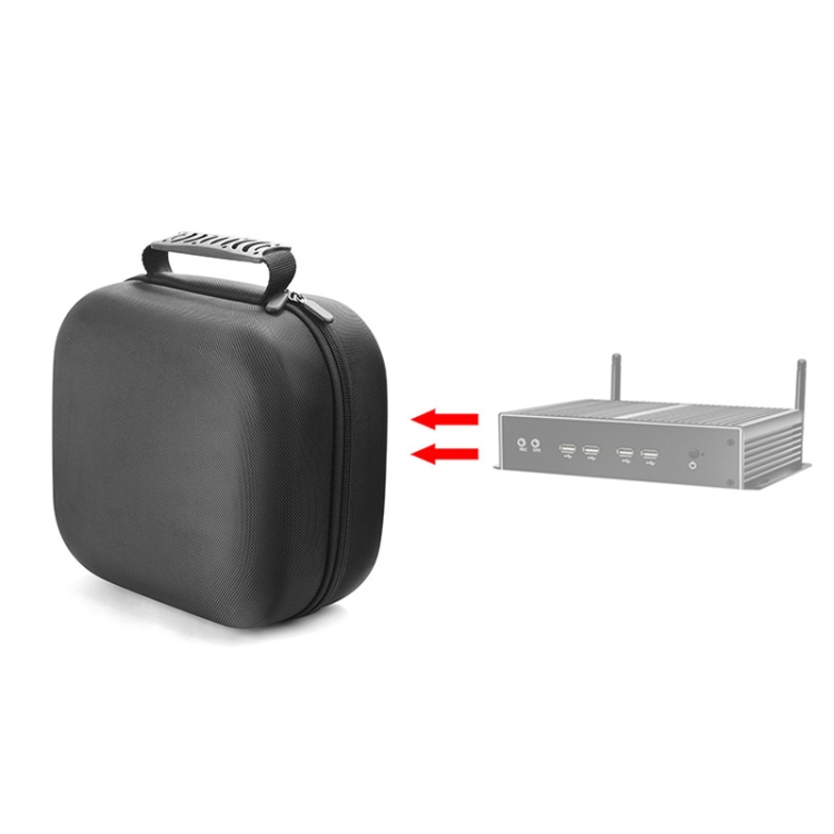 

For Dianji Mini PC Protective Storage Bag(Black)