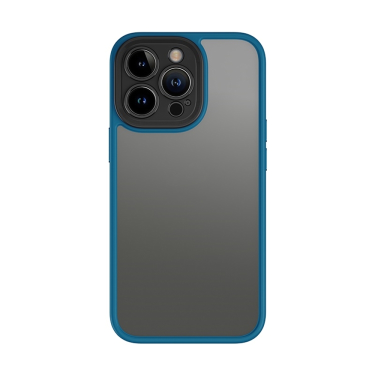 

ROCK U-shield Skin-like PC+TPU Phone Case For iPhone 13 Pro(Blue)