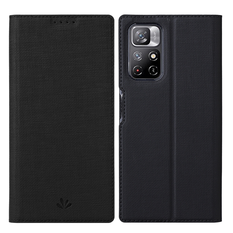 

For Xiaomi Redmi Note 11 ViLi DMX Series Shockproof Magnetic Flip Leather Phone Case(Black)