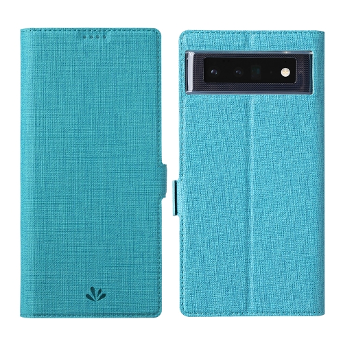 

For Google Pixel 6 ViLi K Series Magnetic Buckle Horizontal Flip Leather Phone Case(Blue)