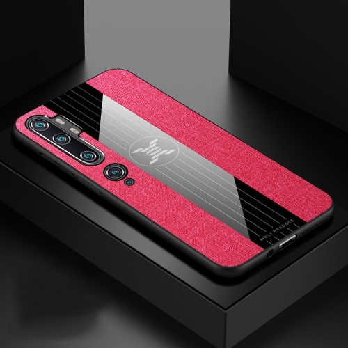 

For Xiaomi Mi CC9 Pro XINLI Stitching Cloth Texture TPU Phone Case(Red)