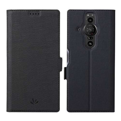 

For Sony Xperia Pro-I ViLi K Series Magnetic Buckle Horizontal Flip Leather Phone Case(Black)